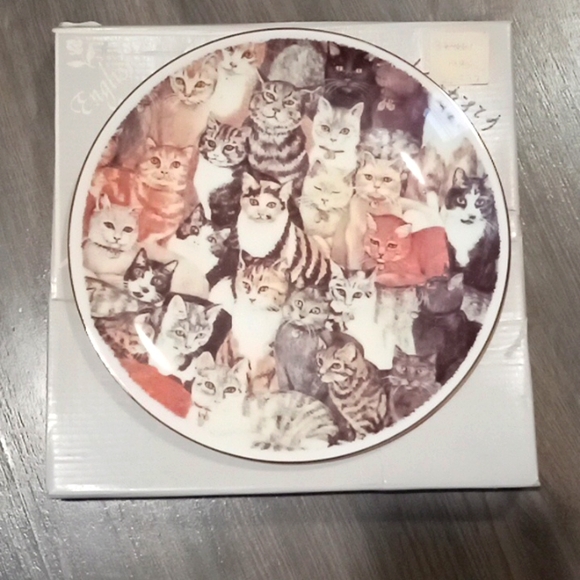 Royal Vale Decorative Cat Plate in Box - Picture 3 of 8